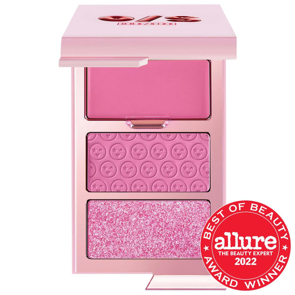 Cheek Clapper: 3D Blush Trio Palette - Ultra Pigmented, Blendable Vegan Formula for Makeup Enthusiasts