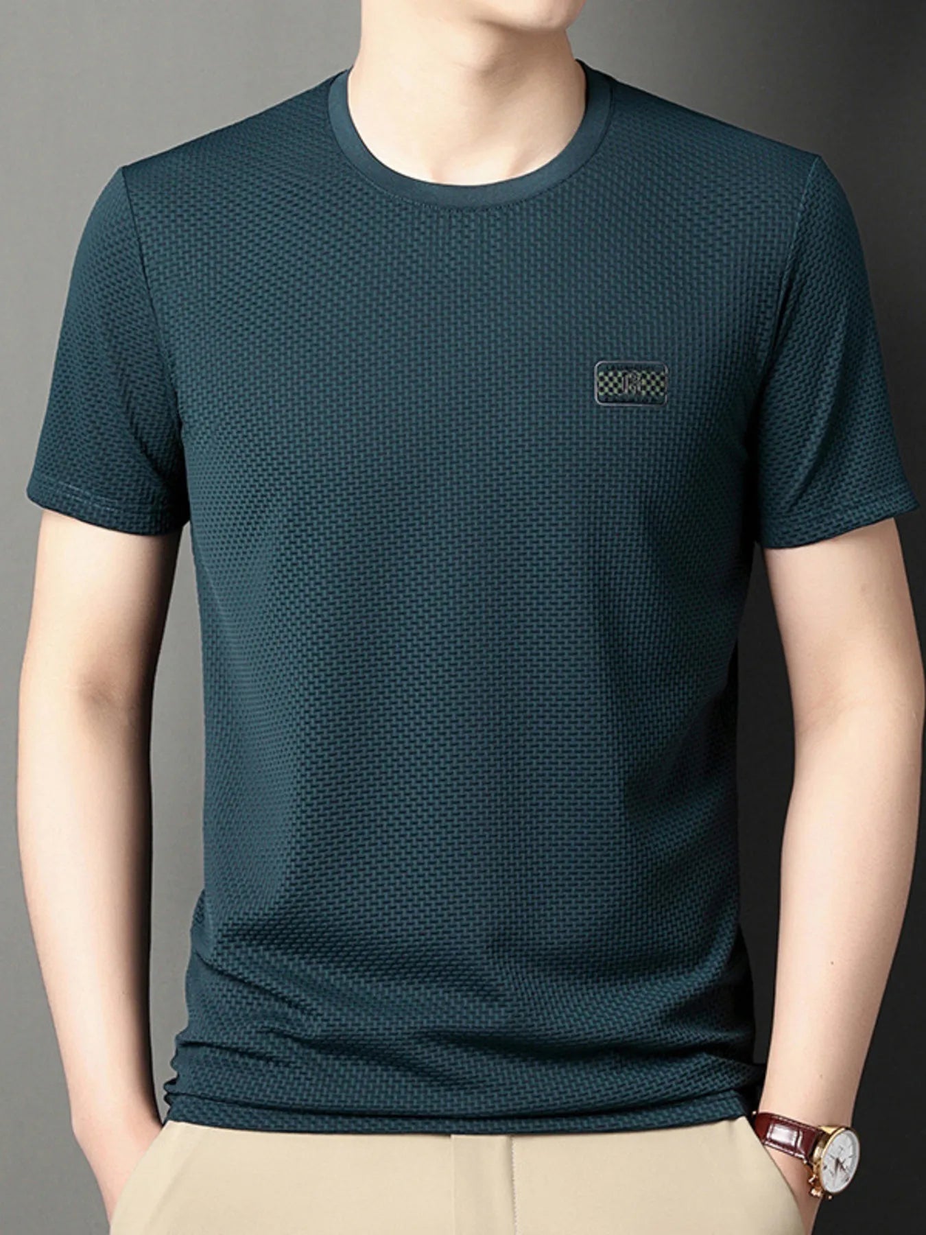 Men's Plus Size Breathable Short Sleeve T-Shirt