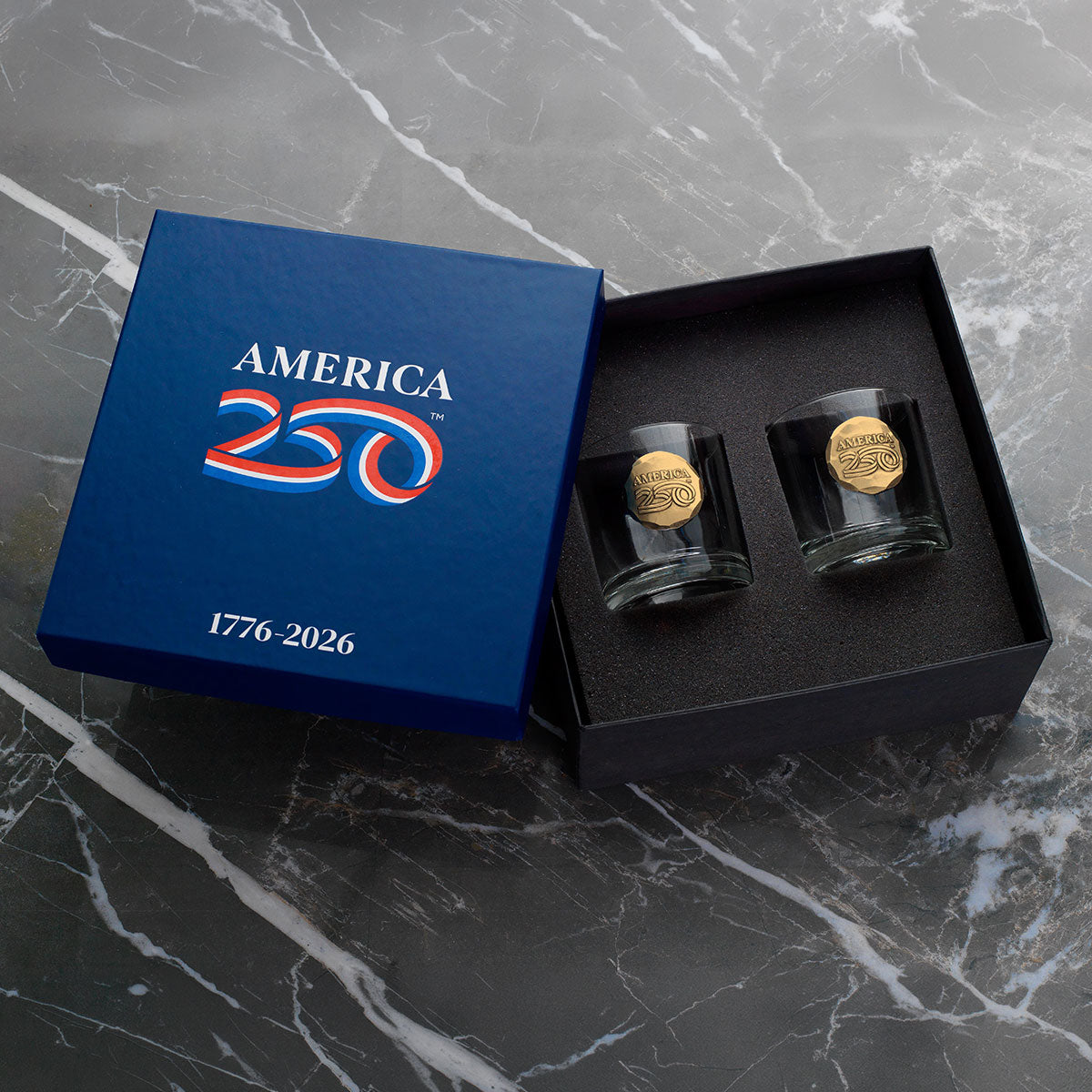 America250 2-Piece Rocks Glass Commemorative Gift Set (Bronze)