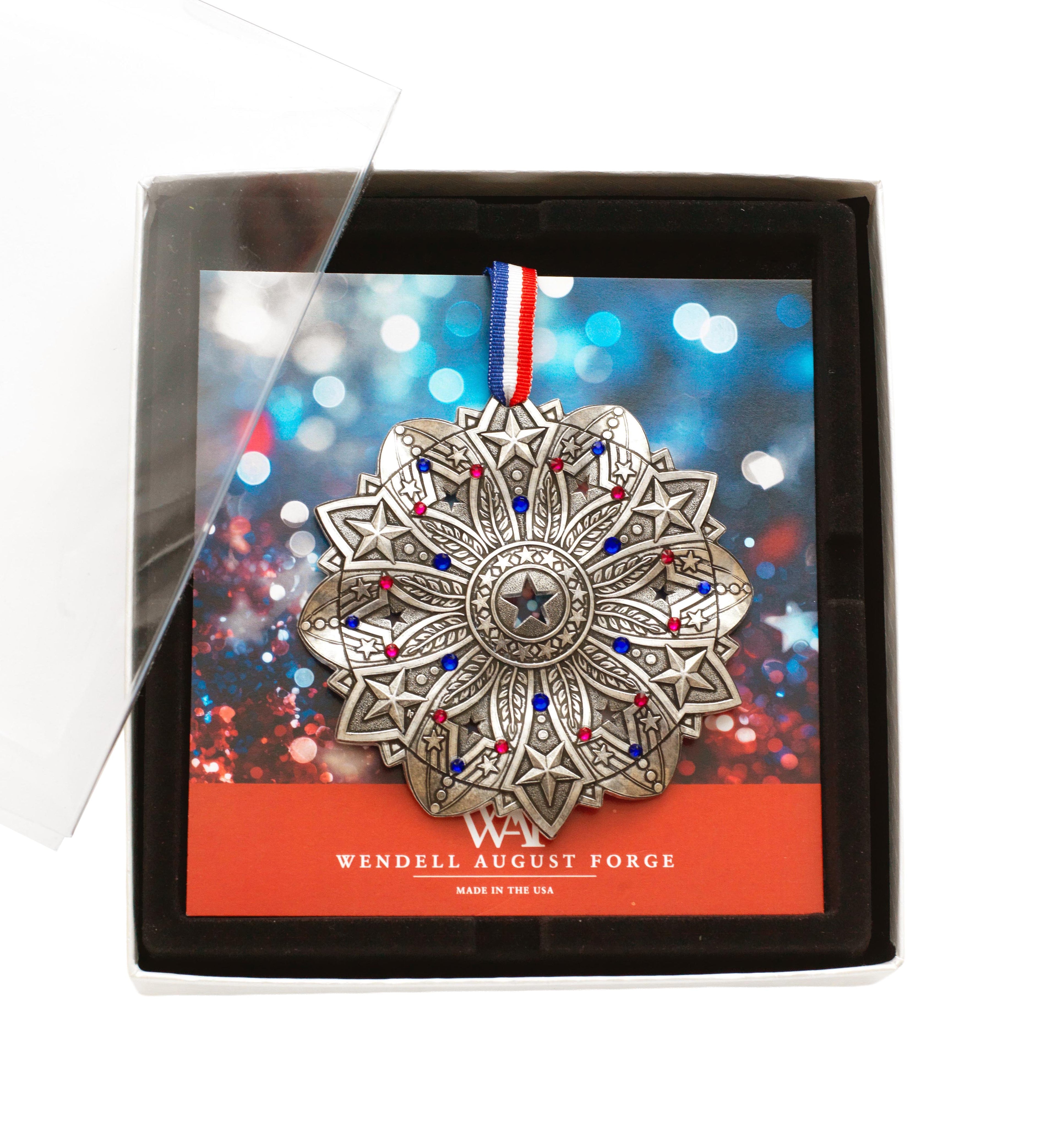 Snow Crystal 2026- Star Spangled Ornament (Aluminum)
