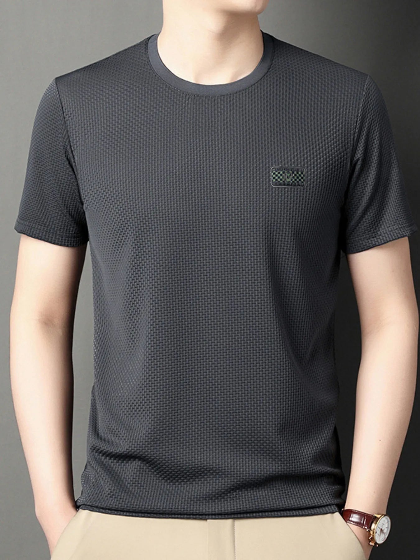 Men's Plus Size Breathable Short Sleeve T-Shirt