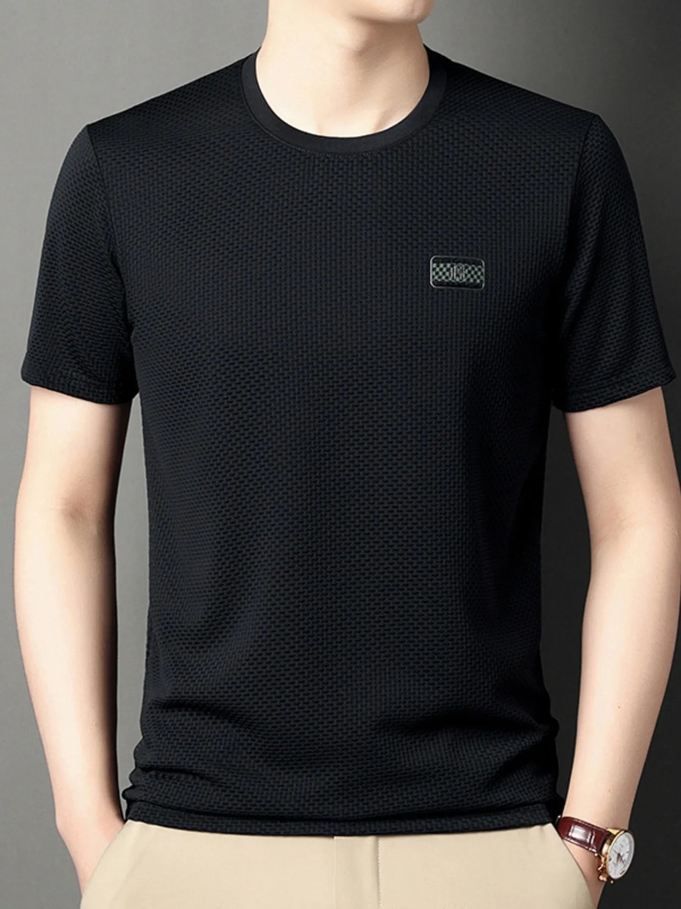 Men's Plus Size Breathable Short Sleeve T-Shirt