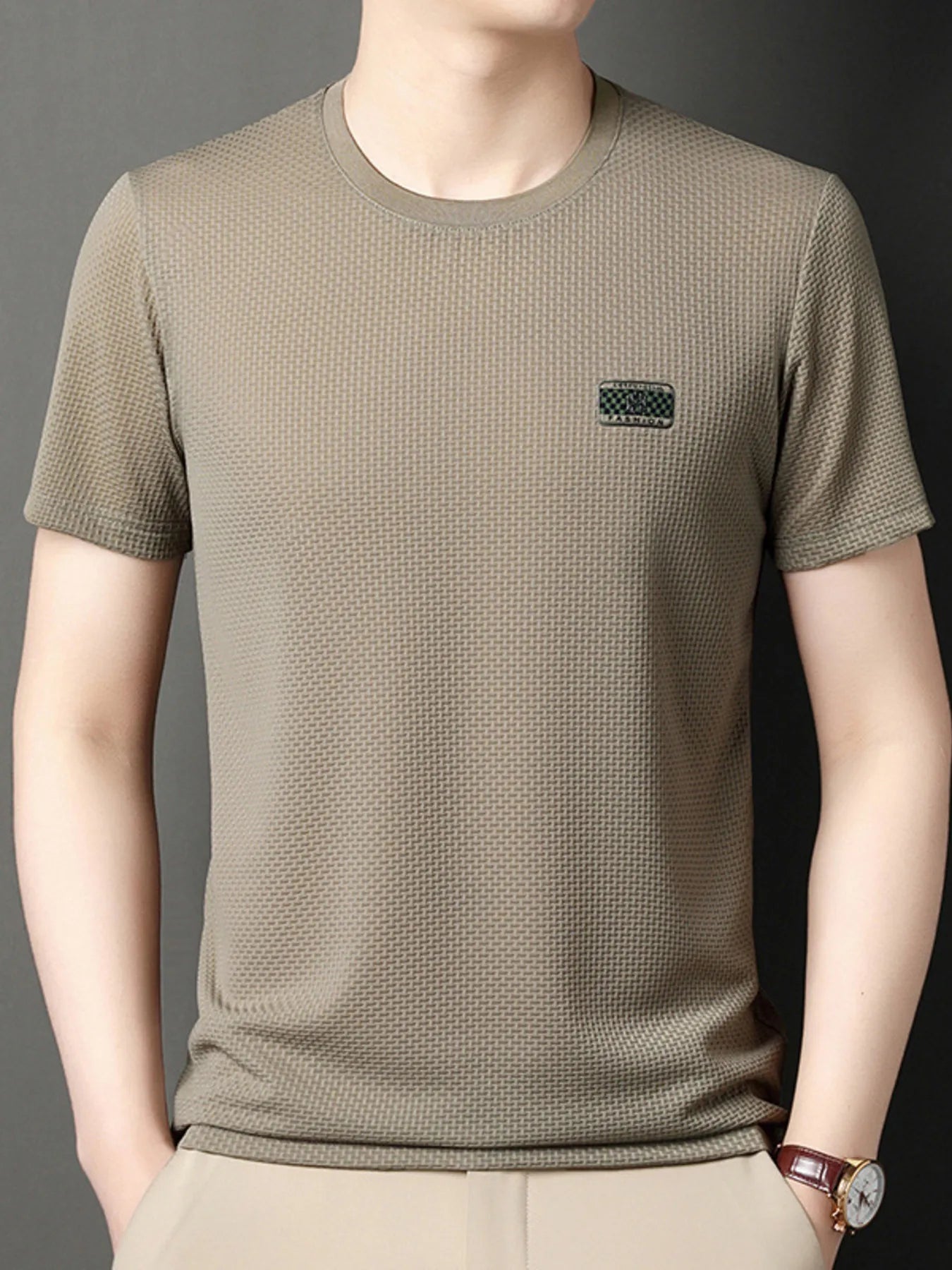 Men's Plus Size Breathable Short Sleeve T-Shirt