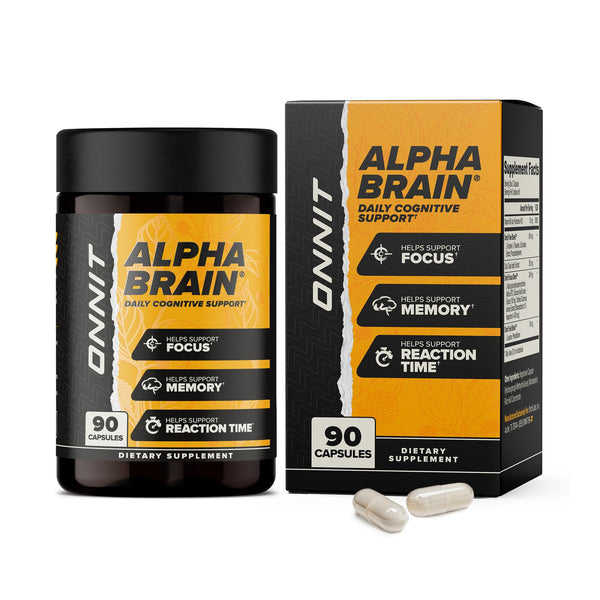 Alpha BRAIN® Cognitive support, including memory, focus & mental processing speed (90 Count)