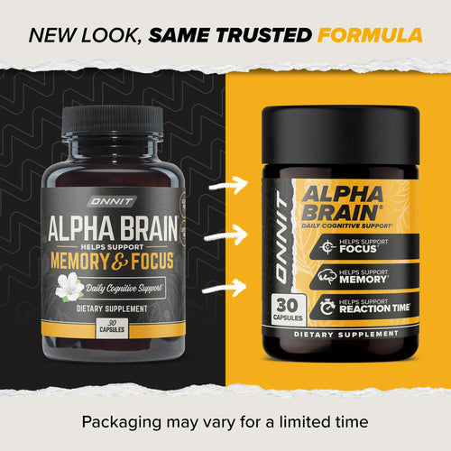 Alpha BRAIN® Cognitive support, including memory, focus & mental processing speed (90 Count)
