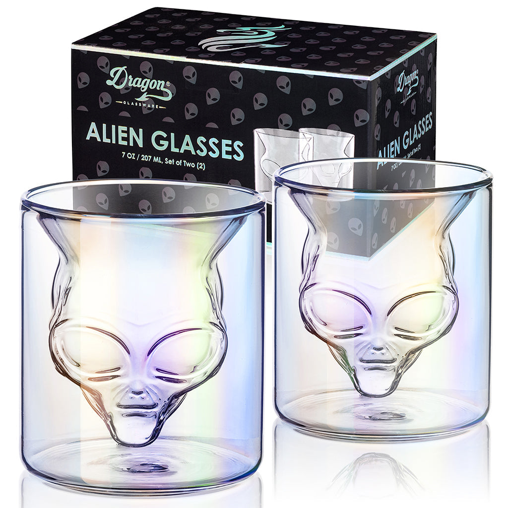 Area 51 Alien Glasses — Set of 2