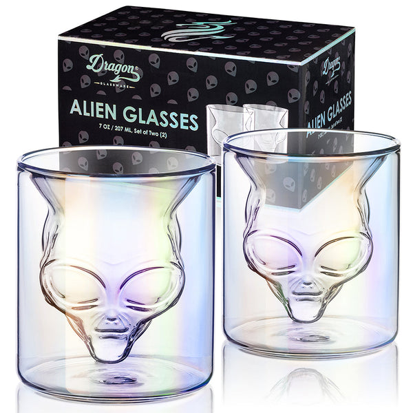 Area 51 Alien Glasses — Set of 2
