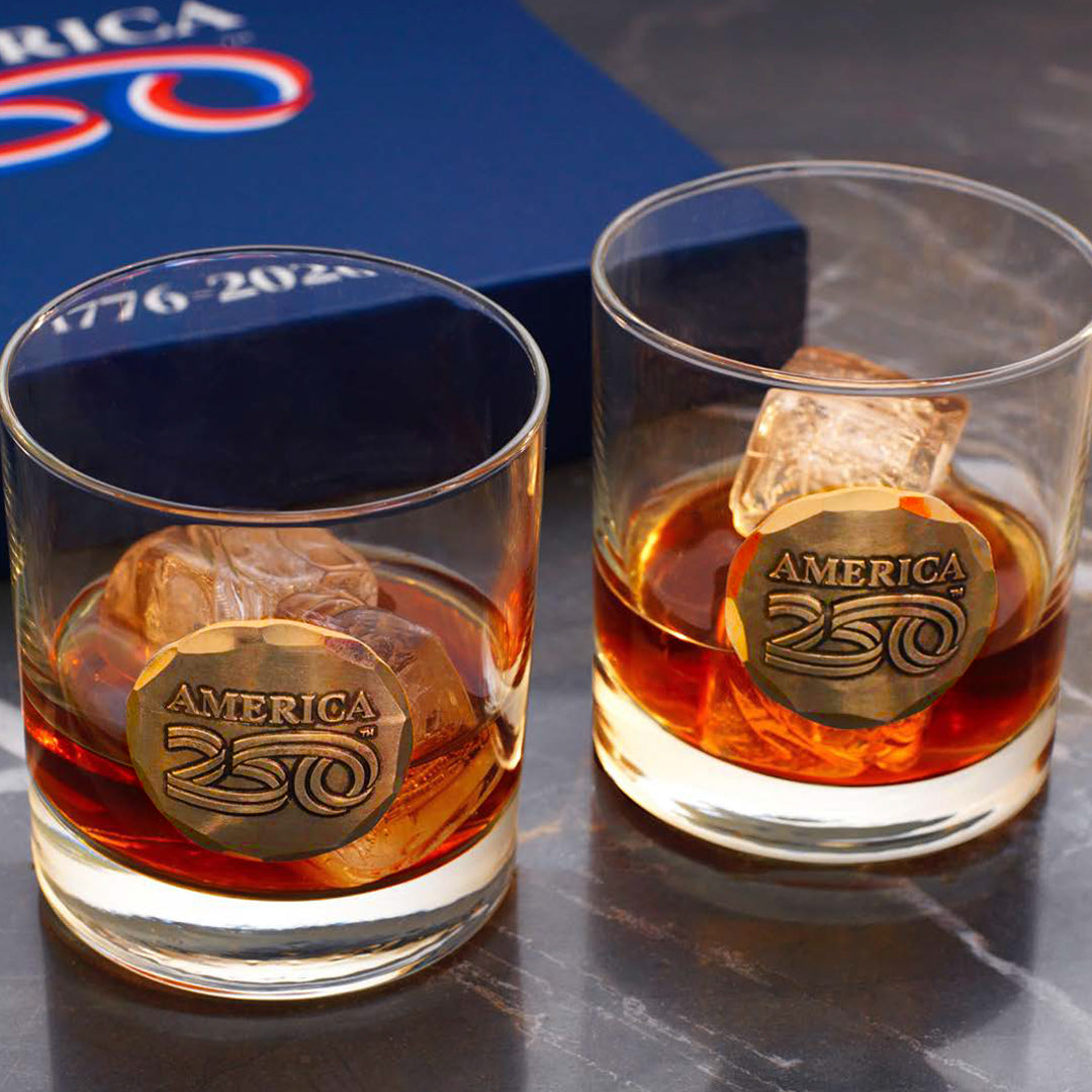 America250 2-Piece Rocks Glass Commemorative Gift Set (Bronze)