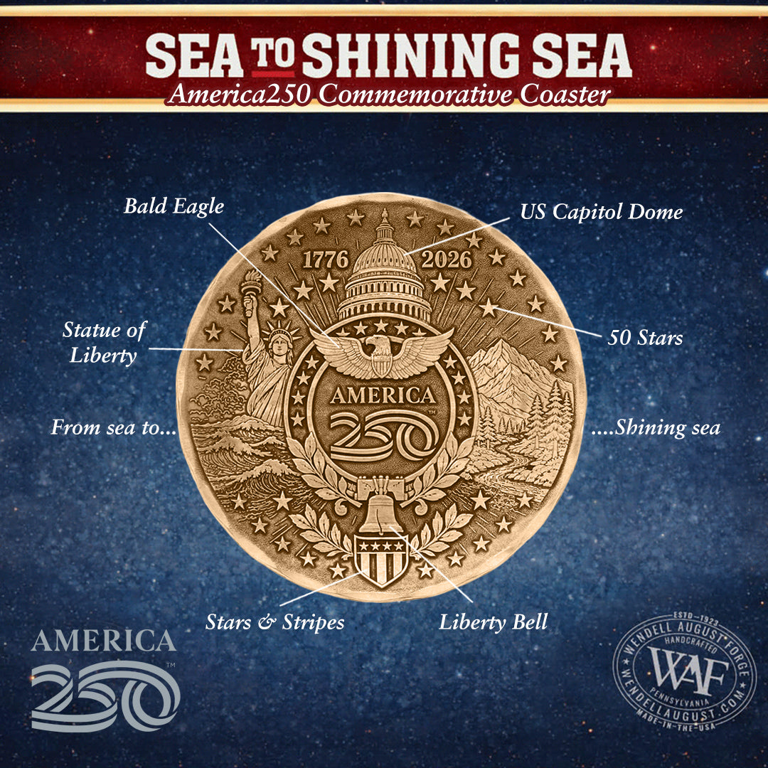 America250 Sea to Shining Sea 4-piece Coaster Set (Bronze)