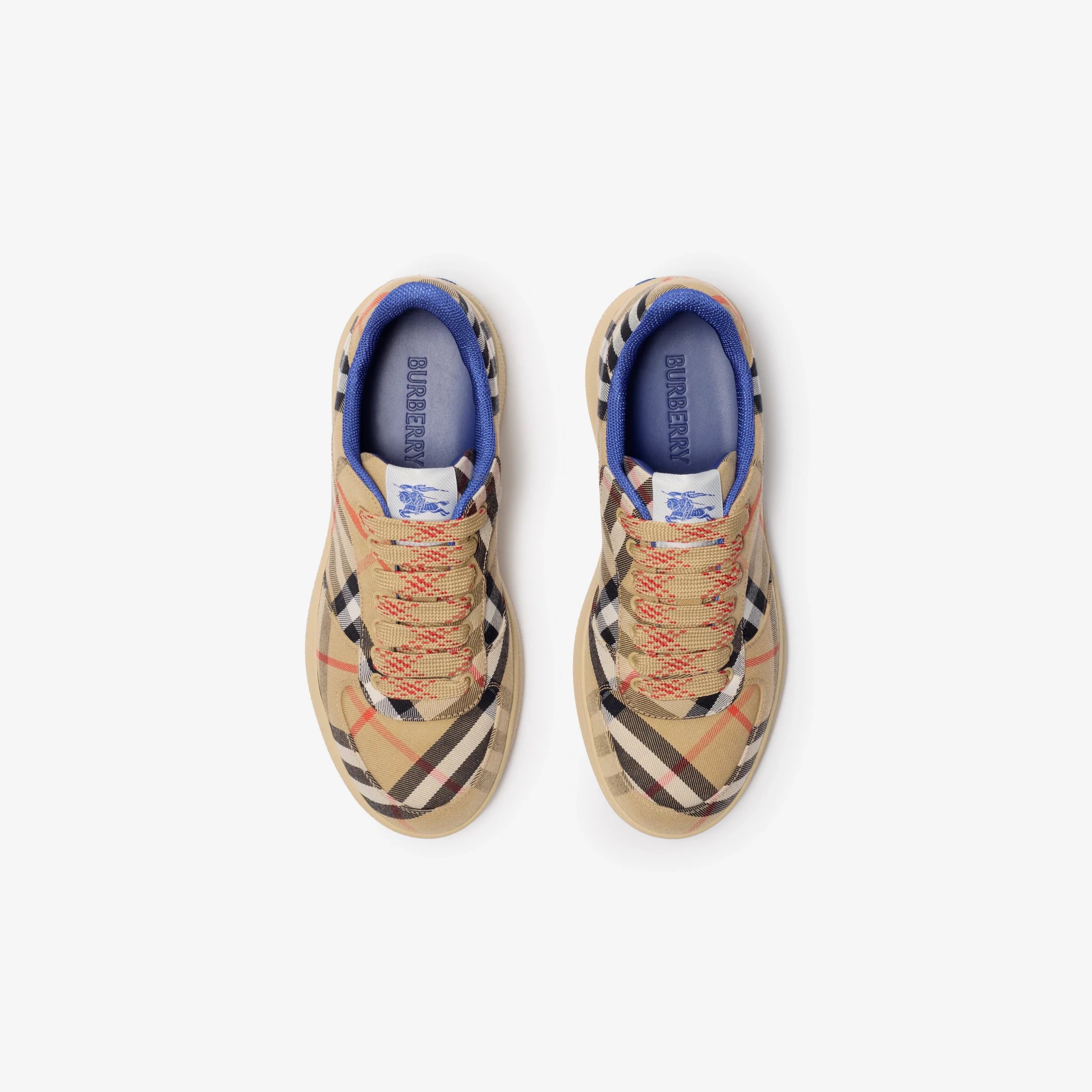 Burberry Men's Terrace Check Low Top Sneakers