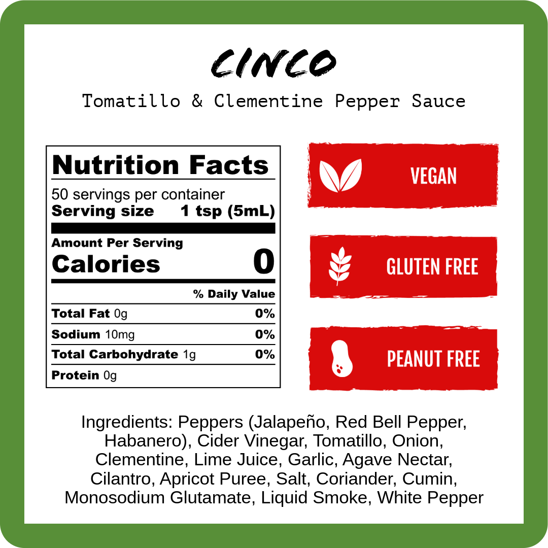 Cinco - Tomatillo & Tangerine (9oz)