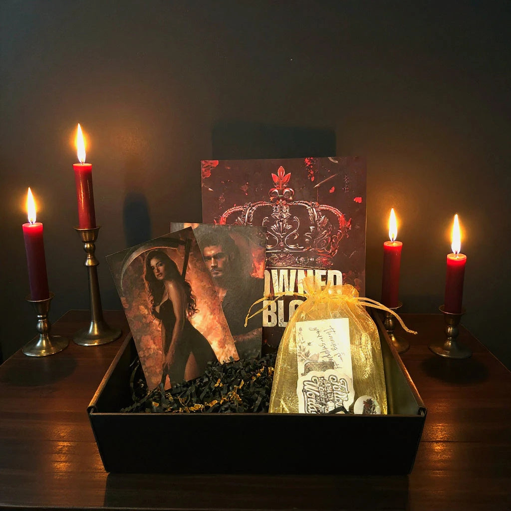 Crowned In Blood Book Box - Dark Mafia Romance Special Edition with Sprayed Edges