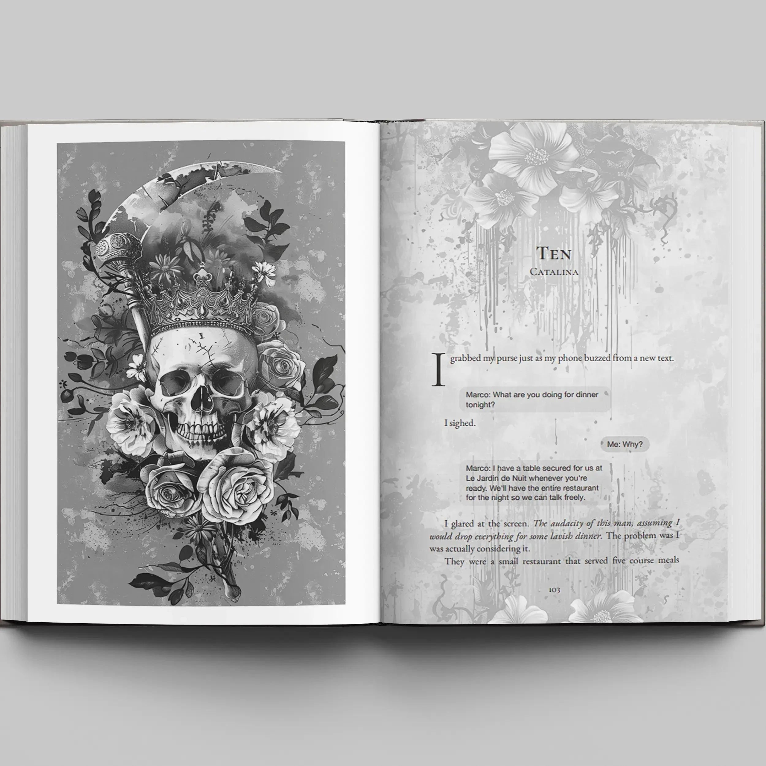 Crowned In Blood Book Box - Dark Mafia Romance Special Edition with Sprayed Edges