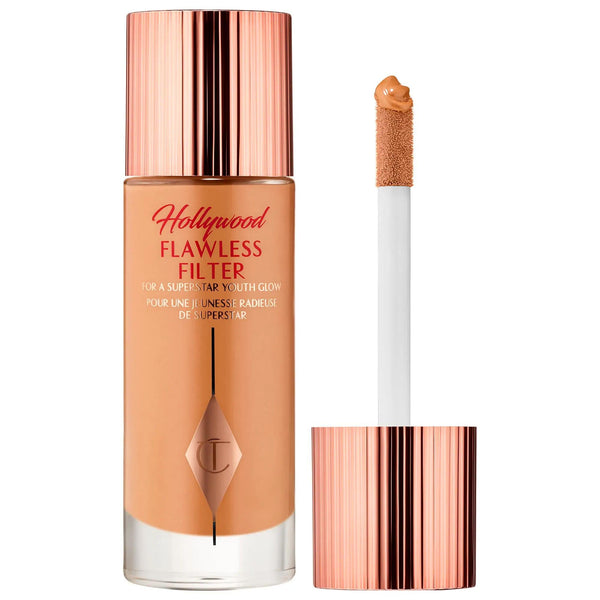 Charlotte Tilbury Hollywood Flawless Filter: Radiant Complexion Booster, Blur Imperfections & Illuminate Skin - Get the Ultimate Glow.