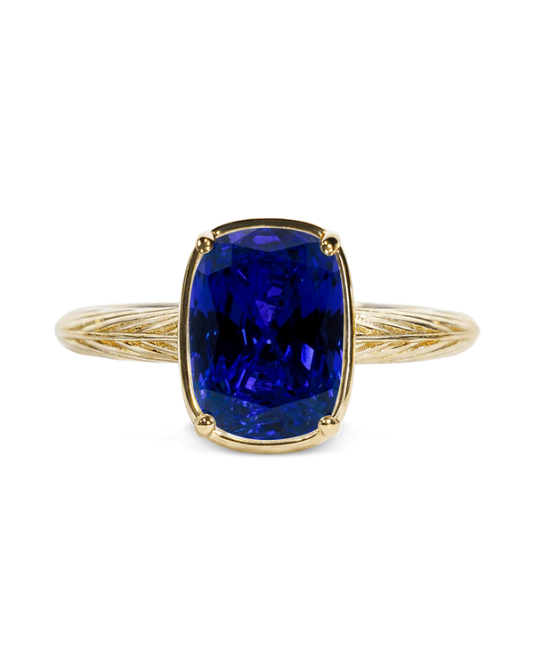 Sterling Silver Mini Sapphire Cushion Ring