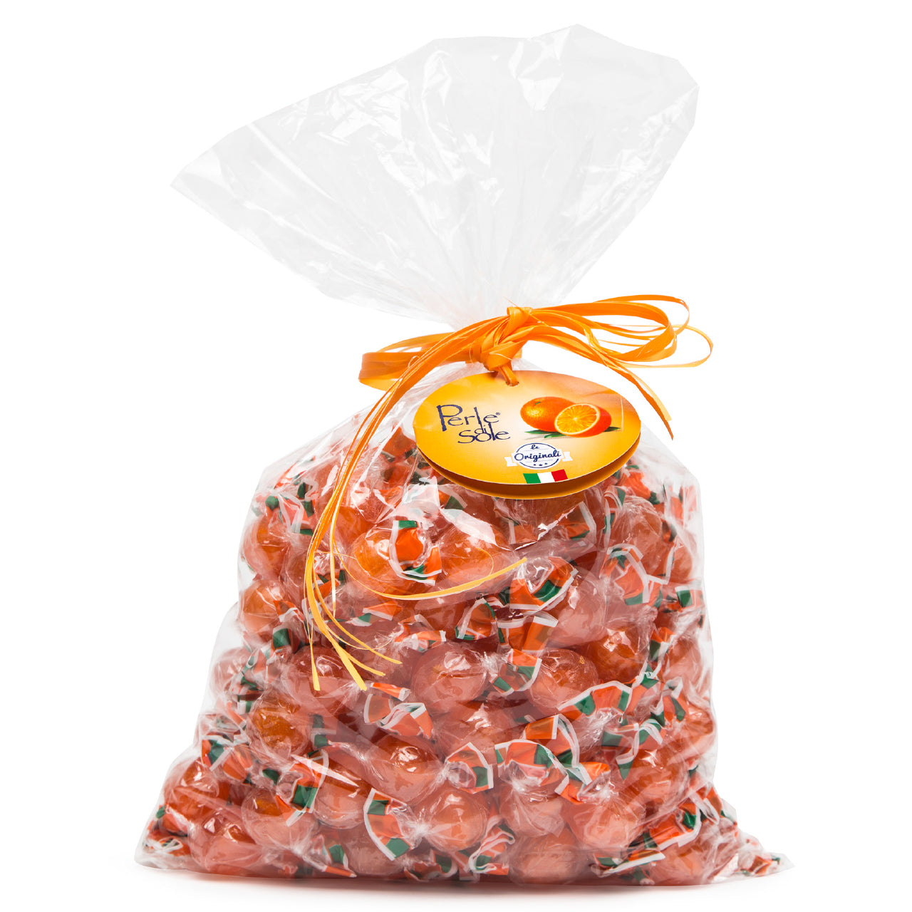 Perle di Sole Sorrento Orange Drops — Italian Hard Candy (7 oz / 200g)