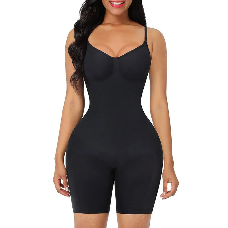New Bodysuit Shapewear Women Tank Top Tummy Control Full Body Shaper Anti Chafing Shorts Slimming Waist Butt Lifter Seamless