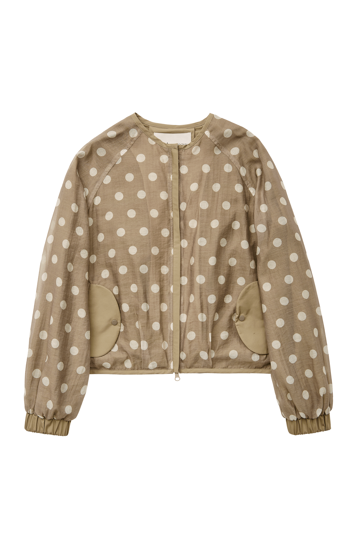 FABIO VOILE JACKET IN CREAM AND MOCHA