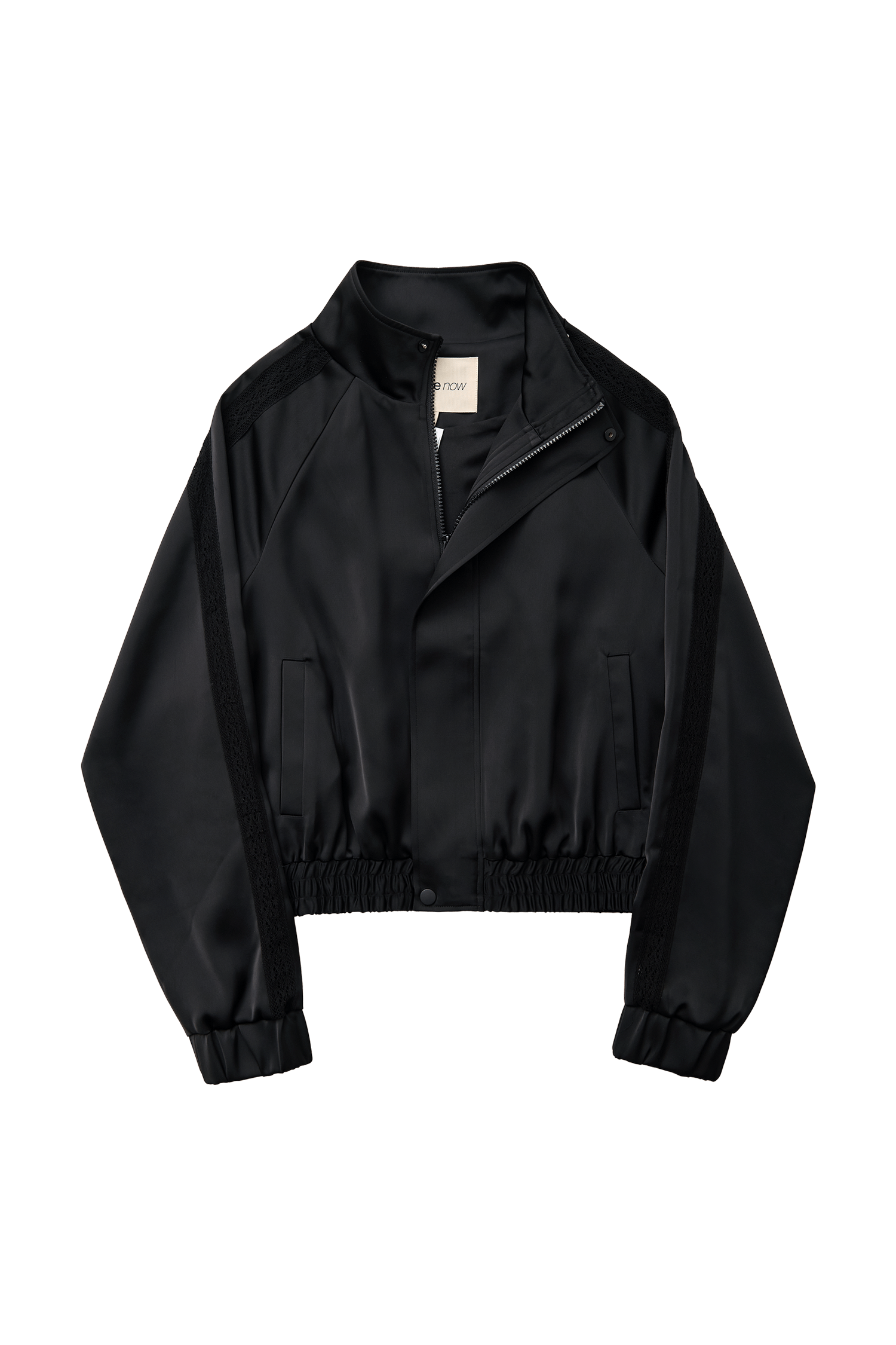 LEISEU TRACK JACKET IN BLACK