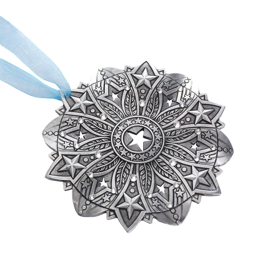 Snow Crystal 2026- Star Spangled Ornament (Aluminum)