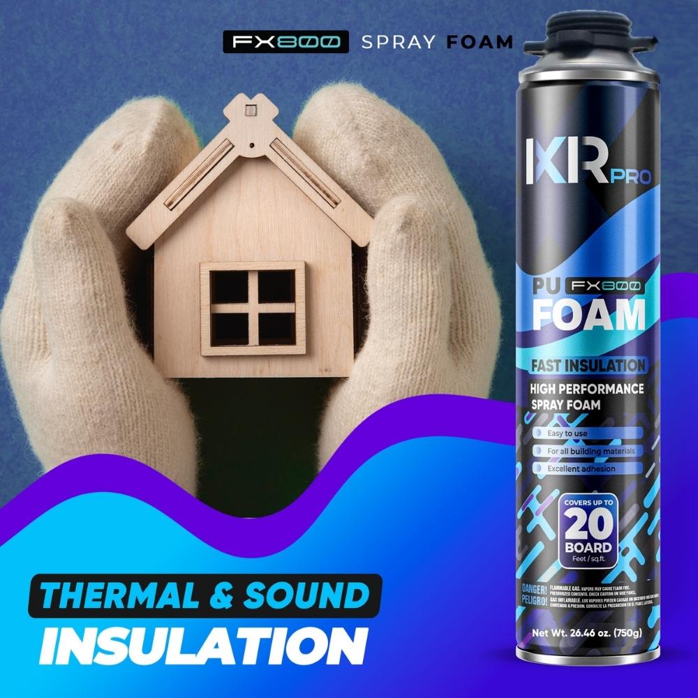 Spray Foam Insulation Can - Closed Cell Polyurethane Foam