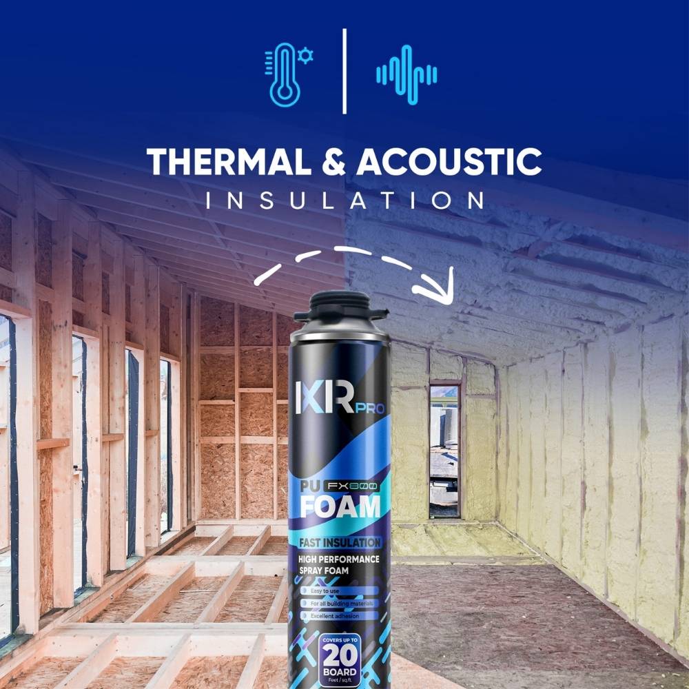 Spray Foam Insulation Can - Closed Cell Polyurethane Foam