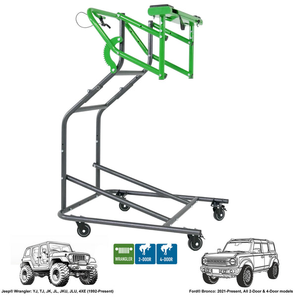 TopLift Pro V2.0 - Hardtop Removal & Storage Tool for Jeep Wrangler and Ford Bronco