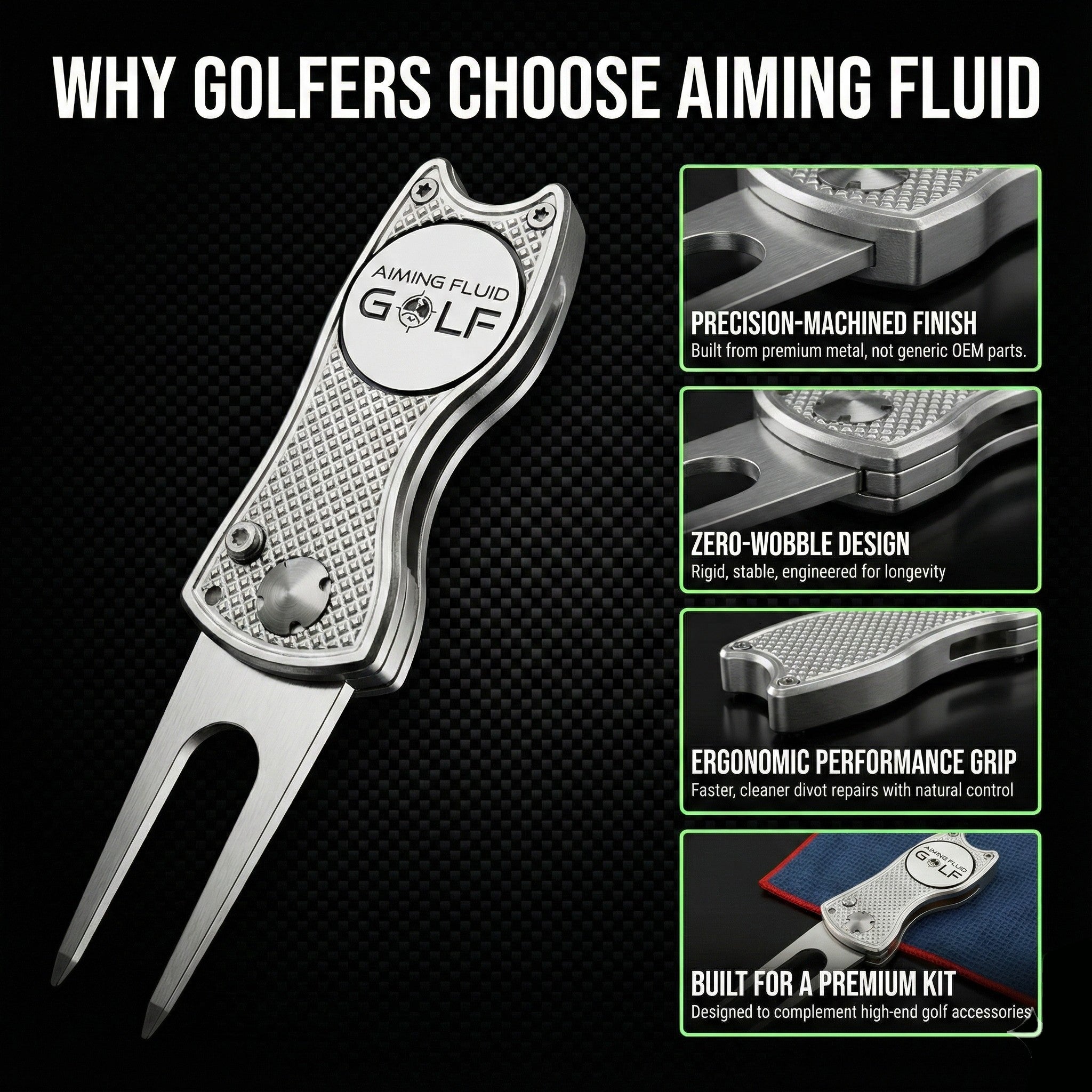 Foldable Metal Divot Tool