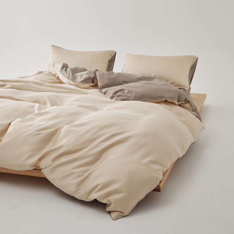 Adeline Pastel Silky Cooling TENCEL™ Bedding Set / Brown