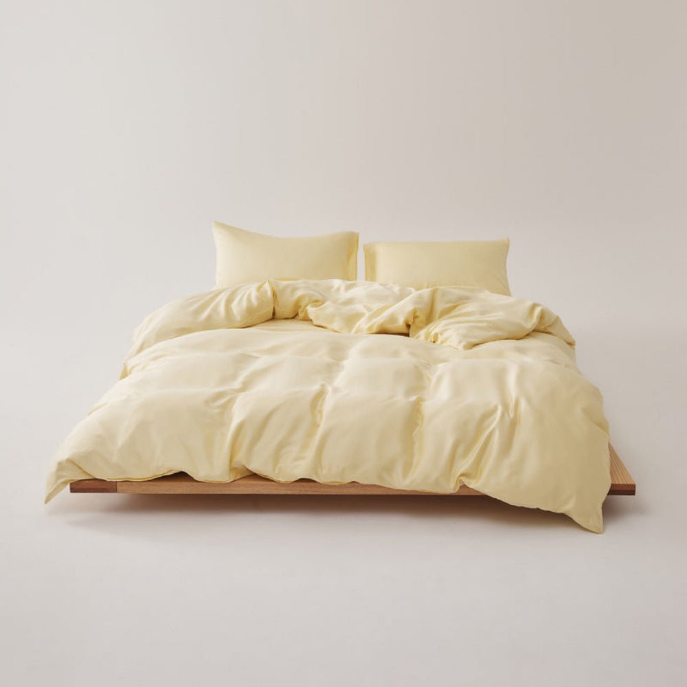 Adeline Pastel Silky Cooling TENCEL™ Bedding Set / Brown