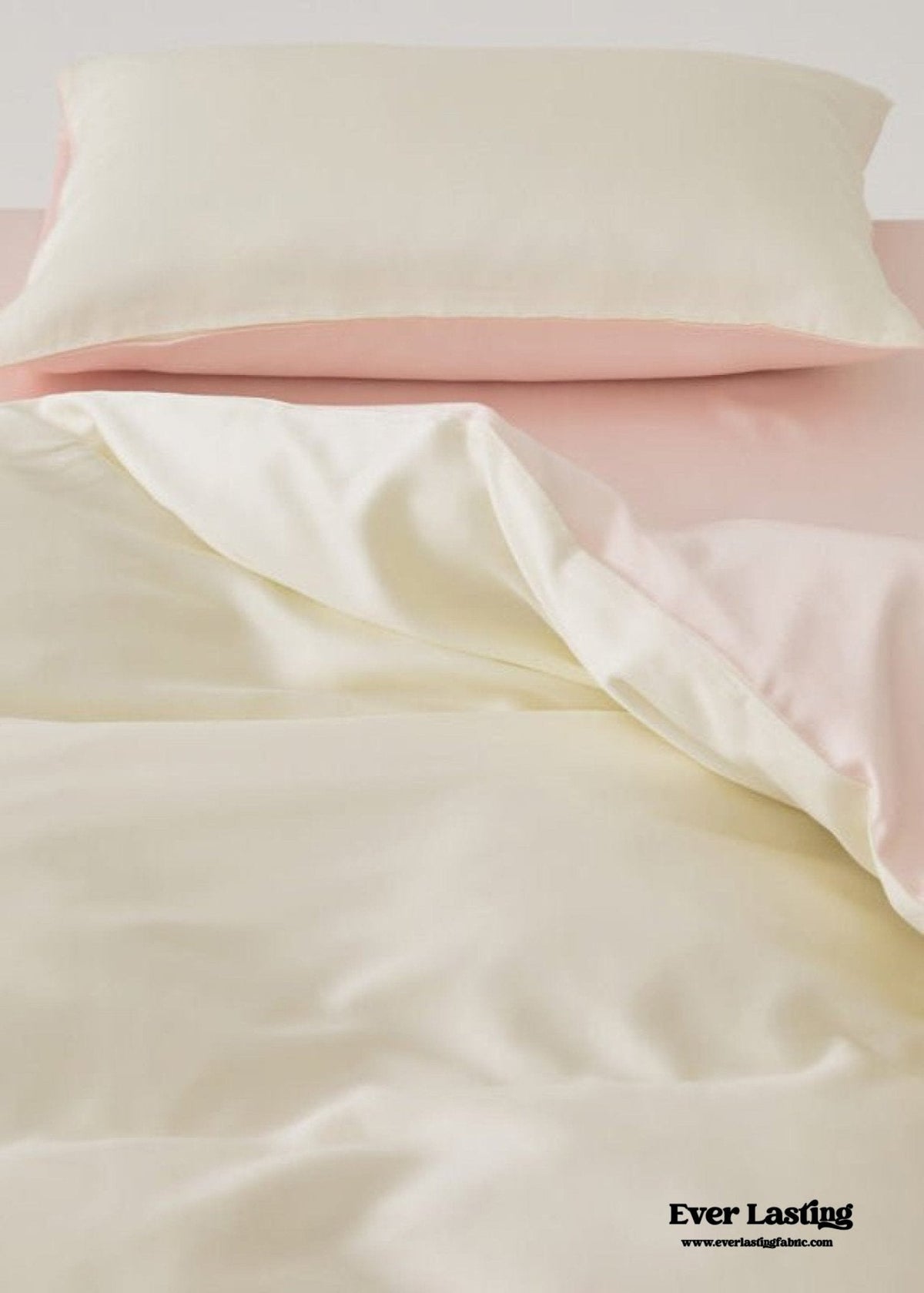 Adeline Pastel Silky Cooling TENCEL™ Bedding Set / Cream