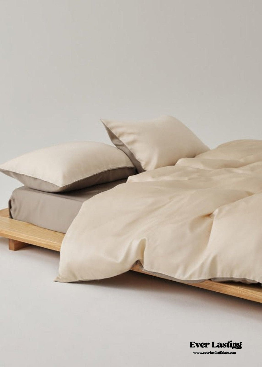 Adeline Pastel Silky Cooling TENCEL™ Bedding Set / Cream