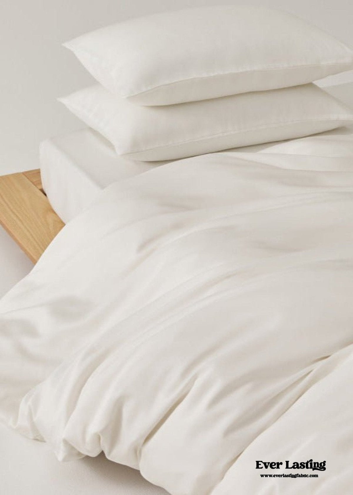 Adeline Pastel Silky Cooling TENCEL™ Bedding Set / Cream