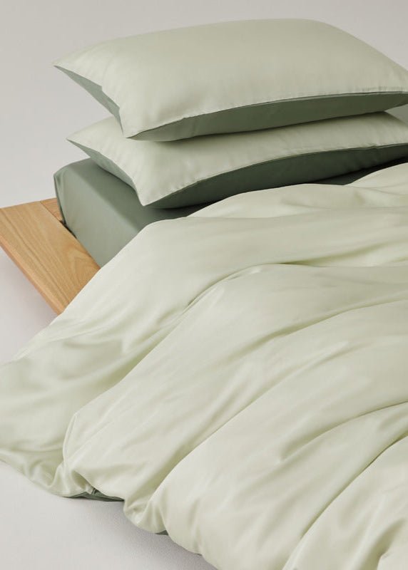 Adeline Pastel Silky Cooling TENCEL™ Bedding Set / Green