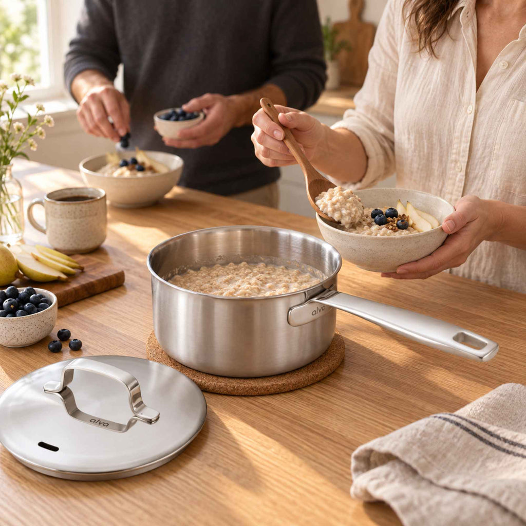 5-Ply Stainless Saucepan with Lid
