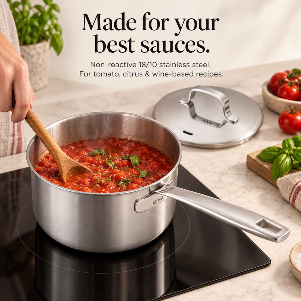 5-Ply Stainless Saucepan with Lid