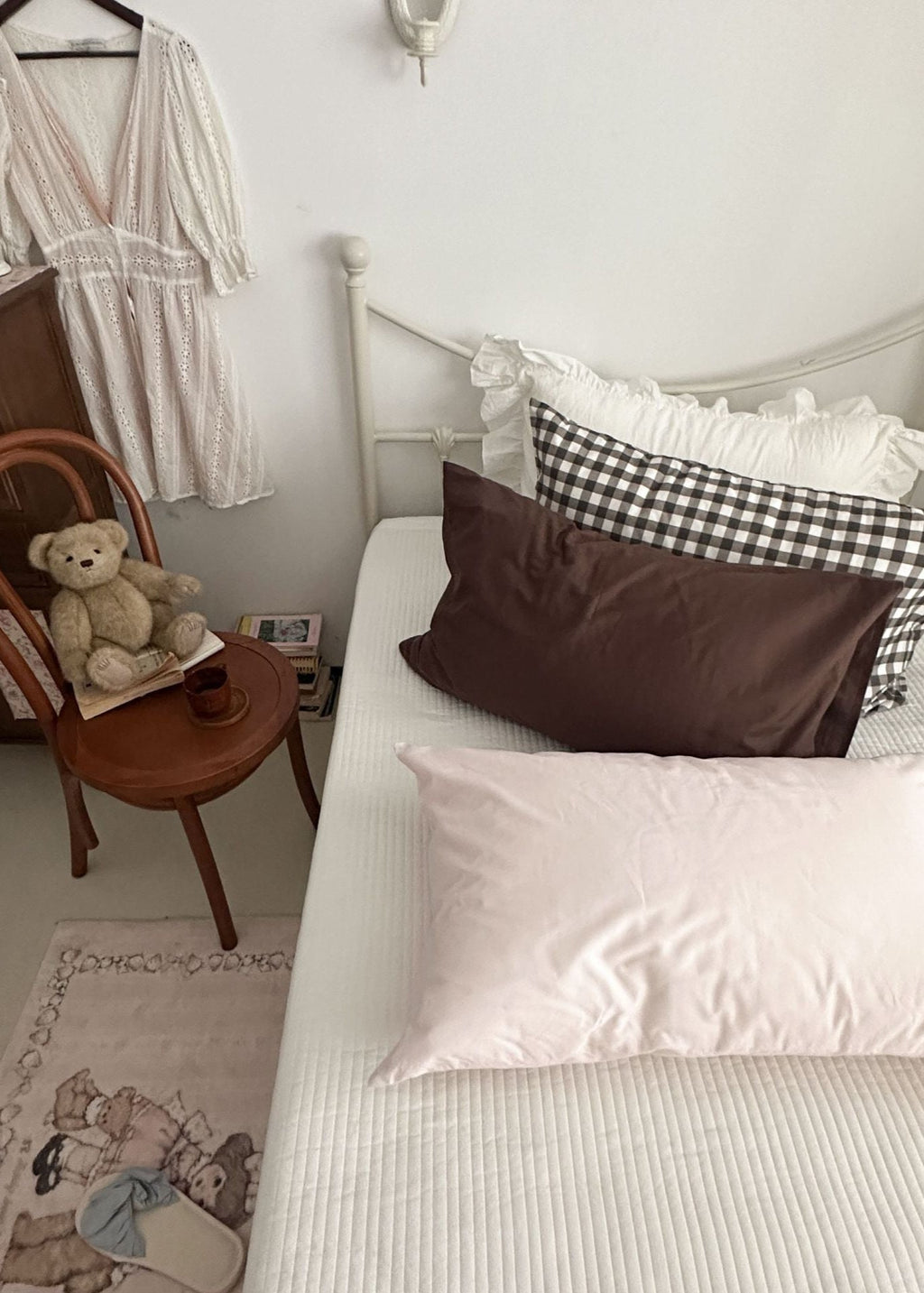 Ella Pure Cotton Pillowcases / White