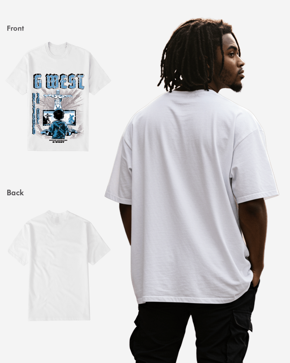 G West Game of G Baby Blue T-Shirt Big and Tall Mens