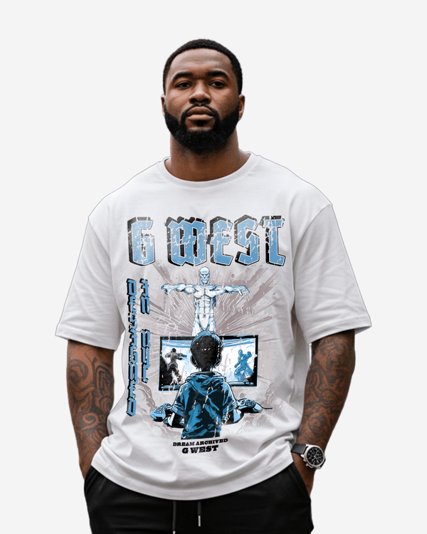 G West Game of G Baby Blue T-Shirt Big and Tall Mens