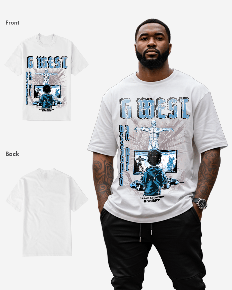 G West Game of G Baby Blue T-Shirt Big and Tall Mens