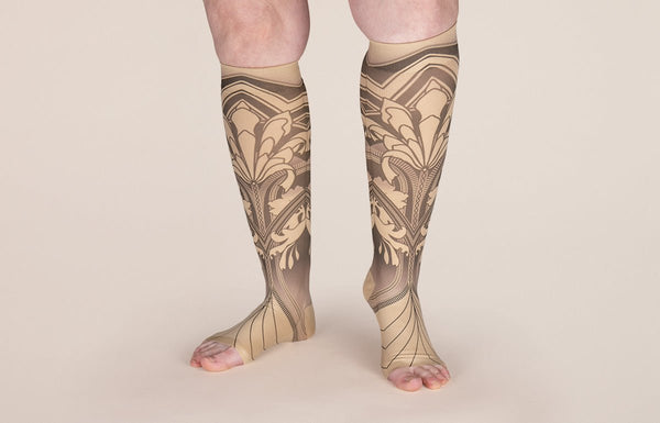 Gatsby Beige Gradient Compression Socks