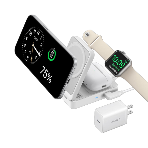 Anker MagGo Wireless Charging Station (Foldable 3-in-1)