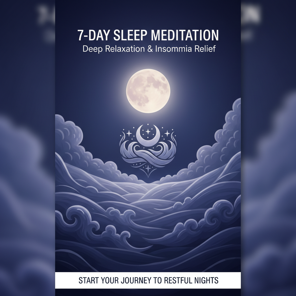 7-Day Sleep Meditation: Deep Relaxation & Insomnia Relief digital course cover