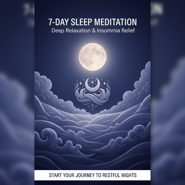 7-Day Sleep Meditation: Deep Relaxation & Insomnia Relief digital course cover