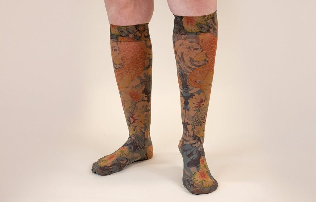Koi Mocha Gradient Compression Socks