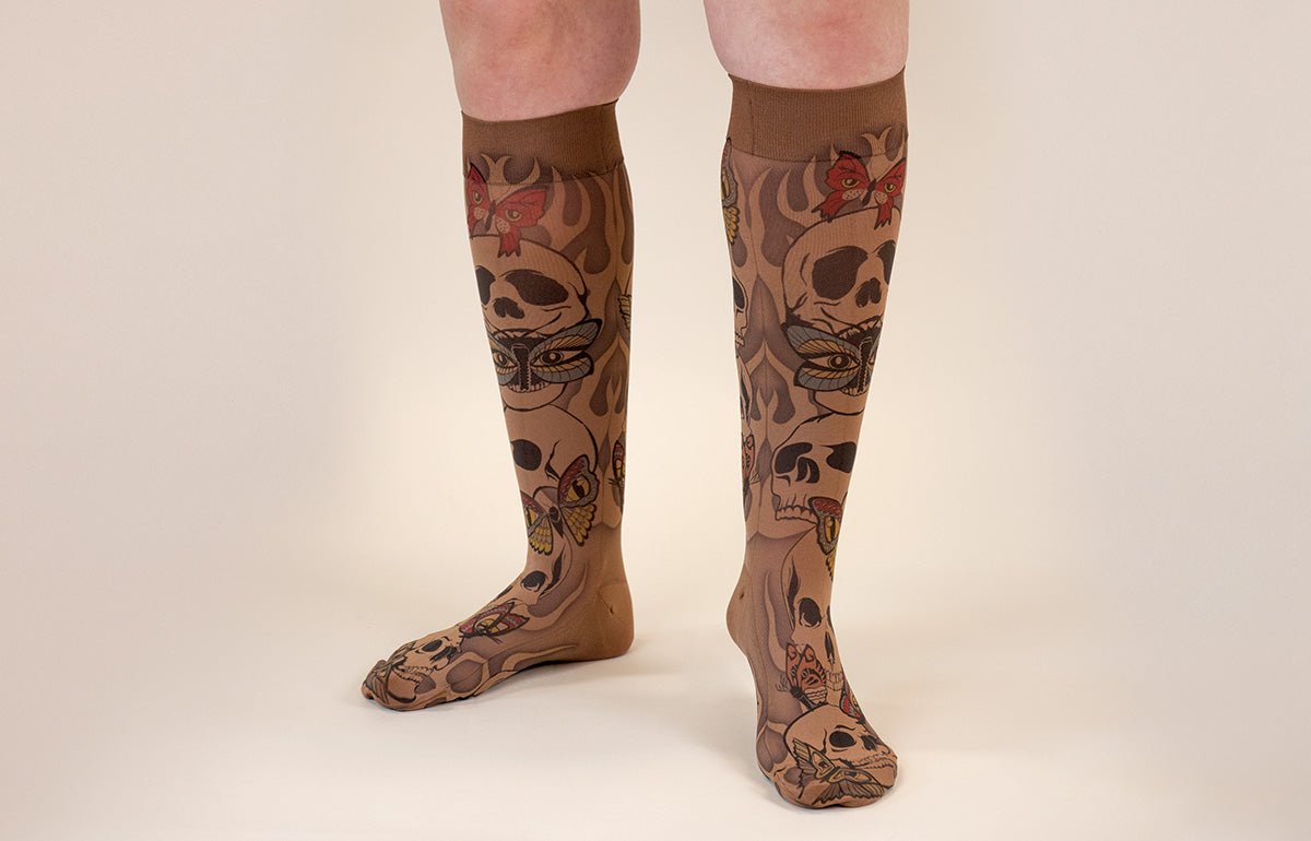 Misfit Mocha Gradient Compression Socks