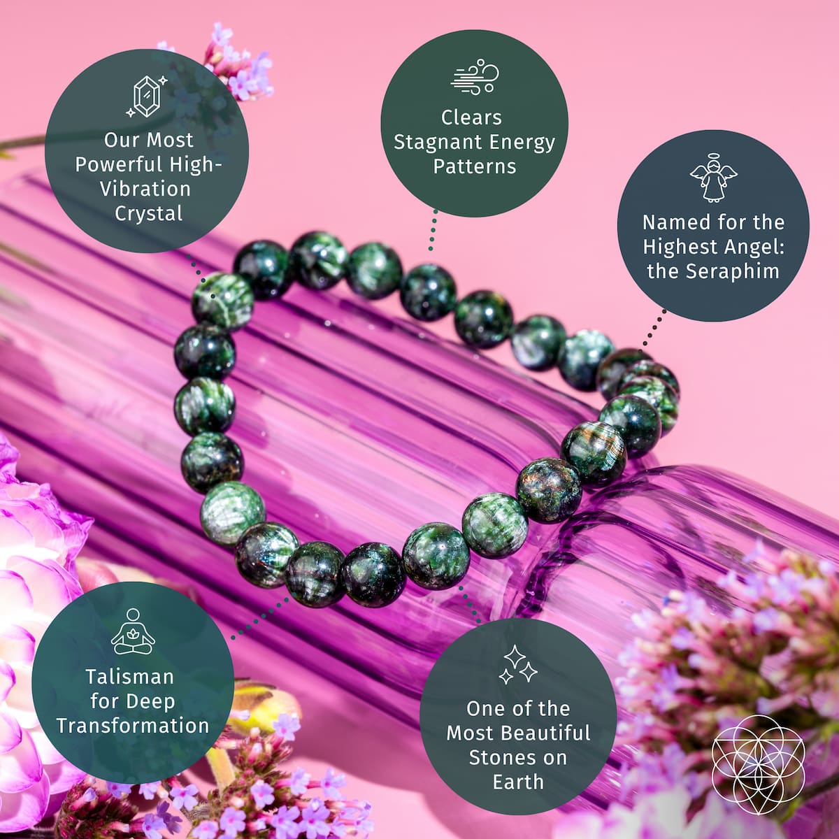 Rare Seraphinite Bracelet of Transformation