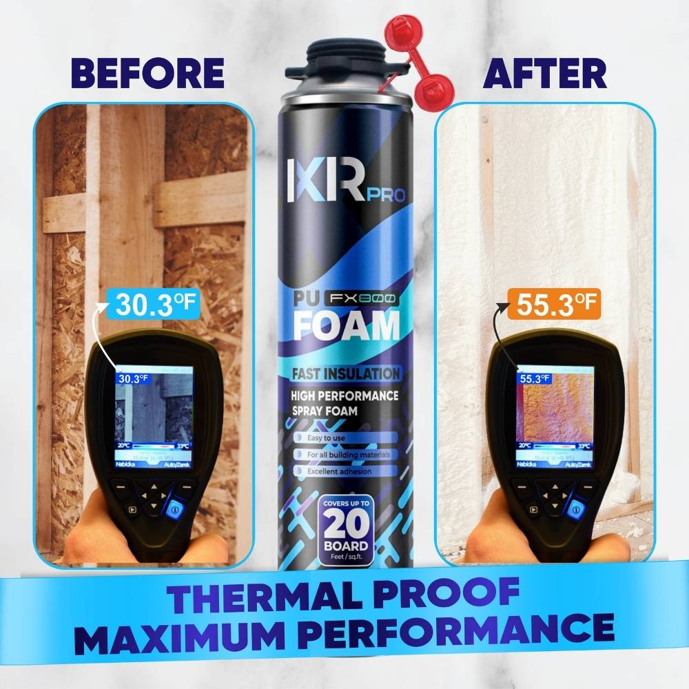 Spray Foam Insulation Can - Closed Cell Polyurethane Foam