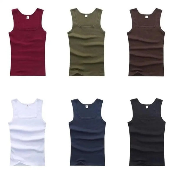 Summer Plus Size Summer Good Men Clothing Tank Tops Elegant Black White Gray Singlets Sleeveless Fitness Men Vest Bodybuilding Vest Summer Men's Vest Gym Casual Vest Sleeveless Vest Clothes